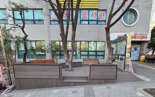 데크쉼터 조성 후