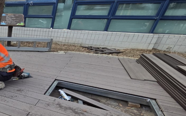 등벤치 설치 전