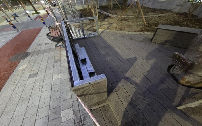 등벤치 설치 전1