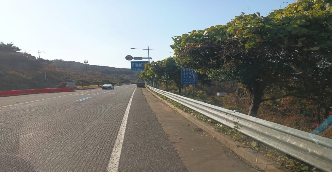 가덕터널진입도로 일원 천성ic 일원 예초 후1