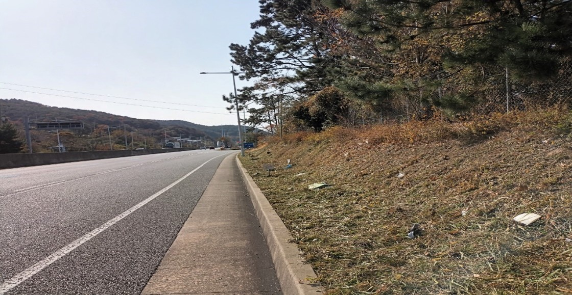 가덕터널진입도로 일원 천성ic 일원 예초 후2