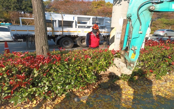 삼락동 416-2 작업 중